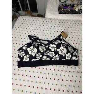 Victoria’s Secret PINK Active Ultimate Sports Bra – Hibiscus Floral Print, Strap